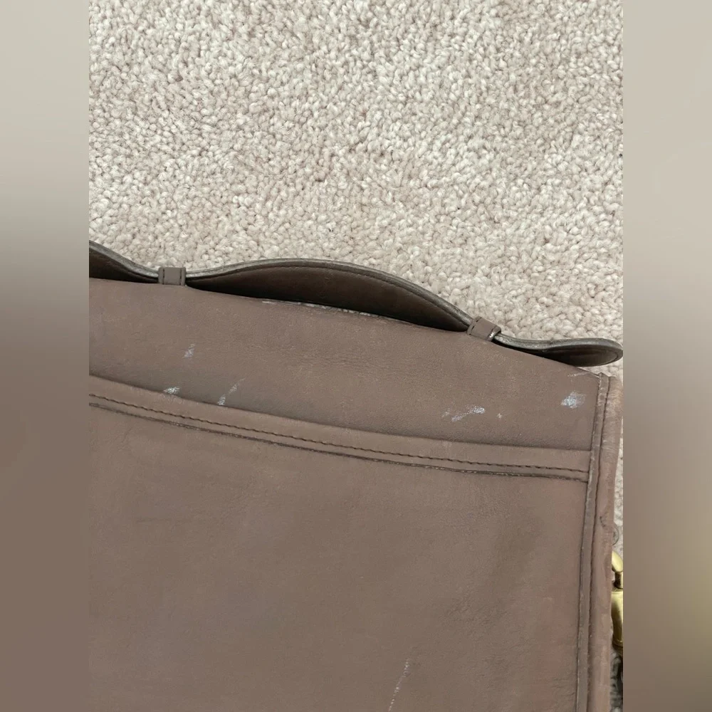 Coach vintage mocha brown leather court bag 9870